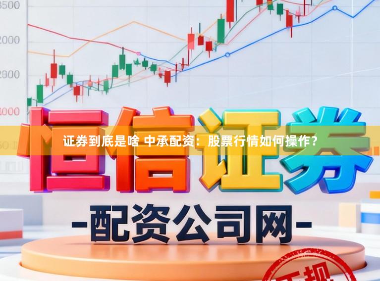 证券到底是啥 中承配资：股票行情如何操作？