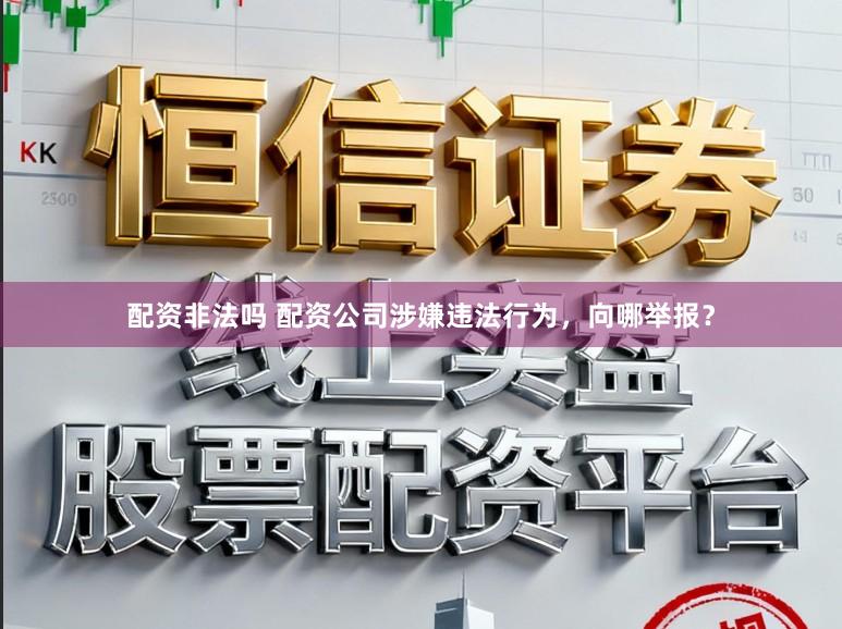 配资非法吗 配资公司涉嫌违法行为，向哪举报？